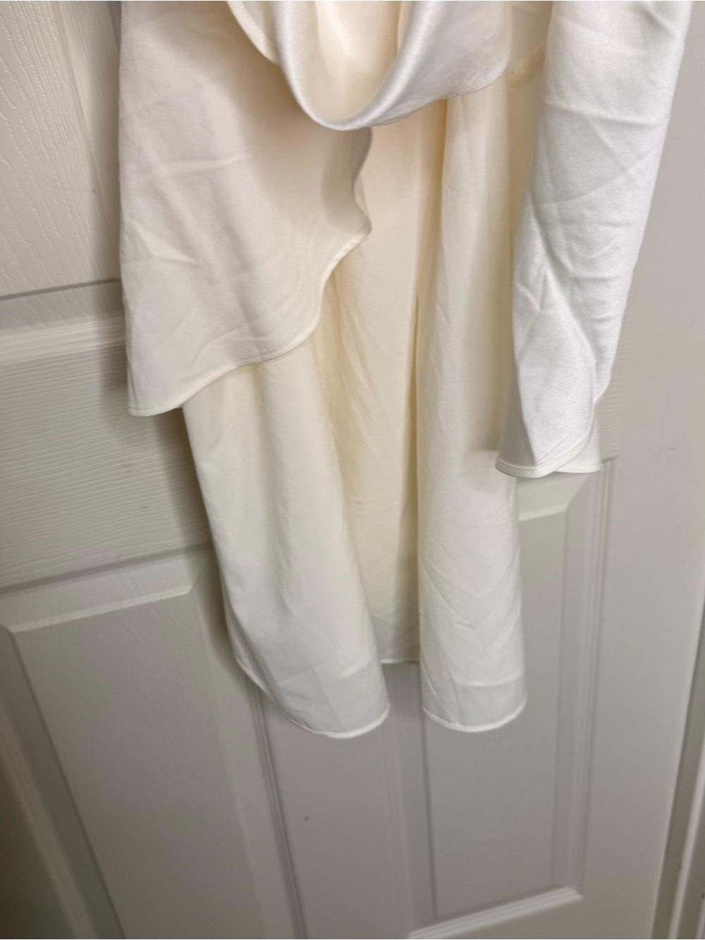 Banana Republic Ivory Sleeveless Drop Waist Ruffle Dress XXL NWT Lined - Picture 5 of 7